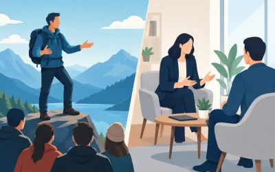 Adventure Speaker Versus Leadership Coach